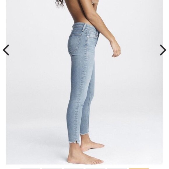 RAG & BONE Blue Cate Mid Rise Ankle Skinny Jeans in Palmer size 27 - Picture 16 of 16